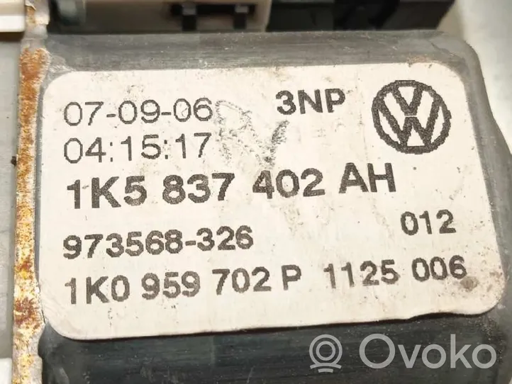 Volkswagen Jetta V Etuoven sähkökäyttöinen ikkunan nostin 1K5837462B