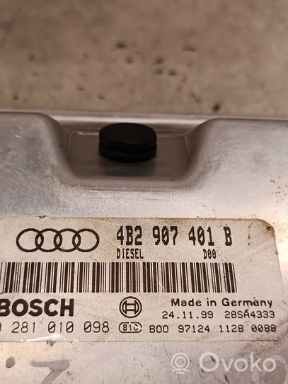 Audi A6 S6 C5 4B Moottorin ohjainlaite/moduuli 4B2907401B