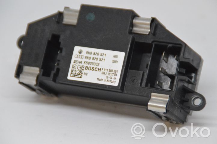 Audi A4 S4 B8 8K Moduł / Sterownik wentylatora dmuchawy 8K0820521