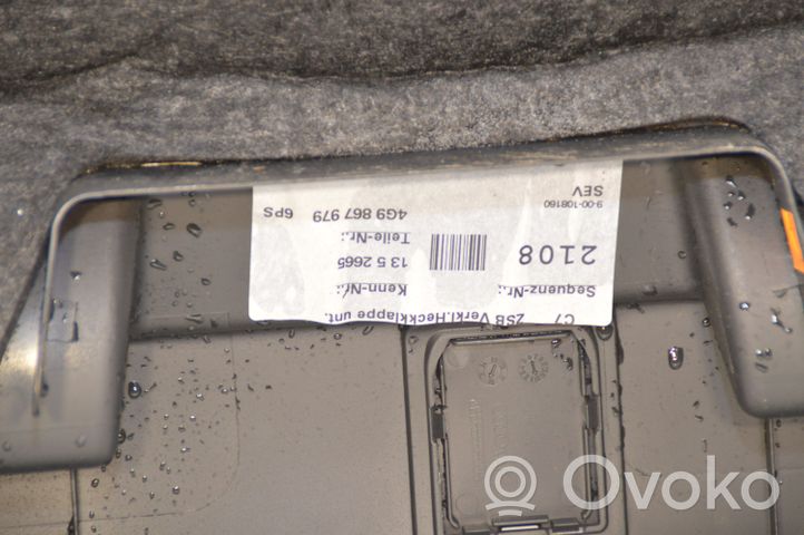 Audi A6 C7 Kita bagažinės apdailos detalė 4G9867979