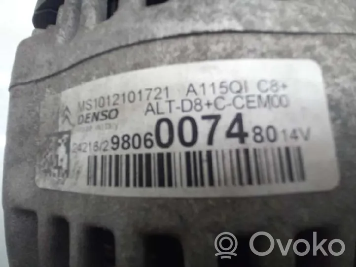 Citroen C3 Generatore/alternatore 9806007480