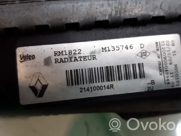 Renault Grand Modus Jäähdyttimen lauhdutin 214100014R