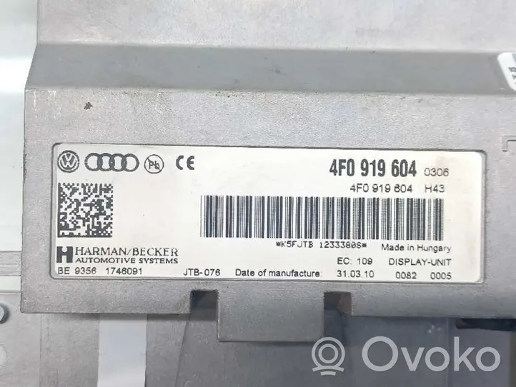 Audi A4 Allroad Wyświetlacz Head Up 8R0919604A