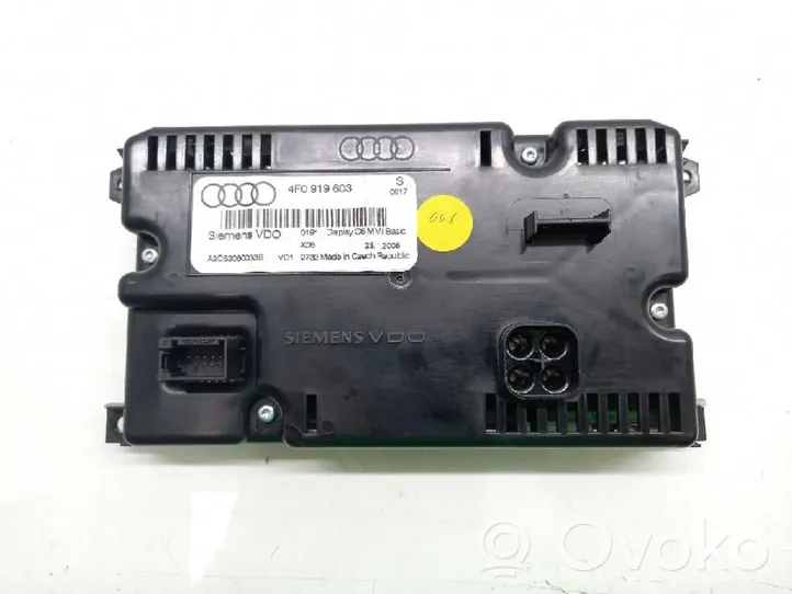 Audi A6 S6 C6 4F Schermo del visore a sovrimpressione 4F0919603