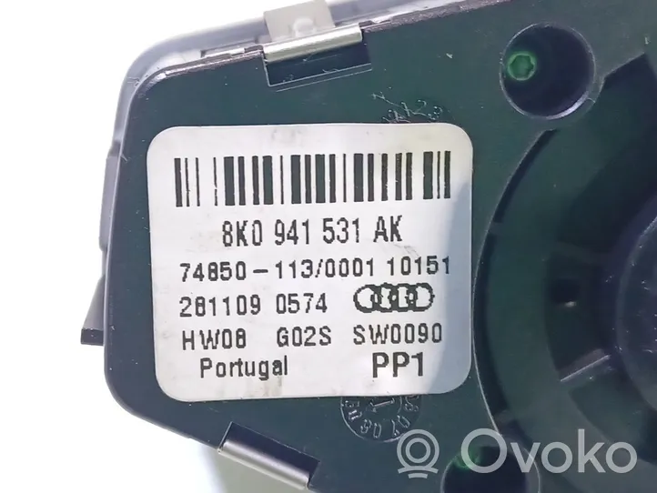 Audi Q5 SQ5 Przycisk / Pokrętło regulacji oświetlenia deski rozdzielczej 8K0941531AR