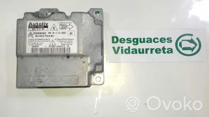 Citroen C4 I Module de contrôle airbag 9662643980