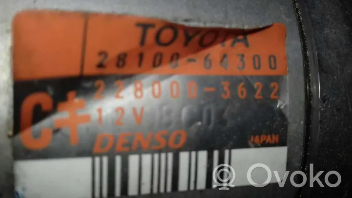 Toyota RAV 4 (XA10) Rozrusznik 2810064300