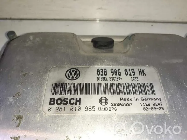 Seat Toledo II (1M) Komputer / Sterownik ECU silnika 038906019HK