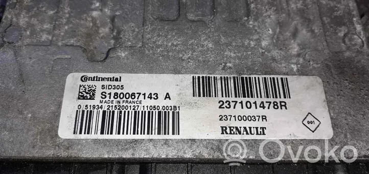 Renault Fluence Unité de commande, module ECU de moteur 237104451R