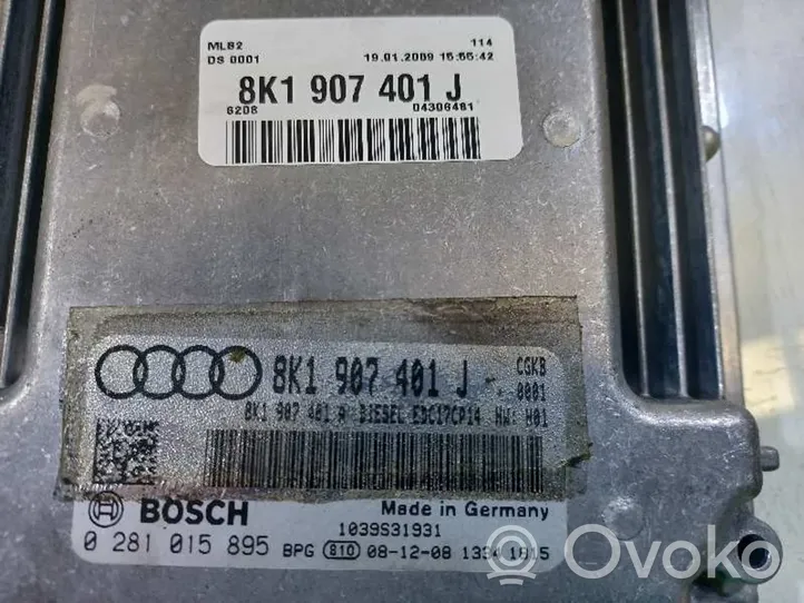 Audi A5 8T 8F Unité de commande, module ECU de moteur 8K1907401L