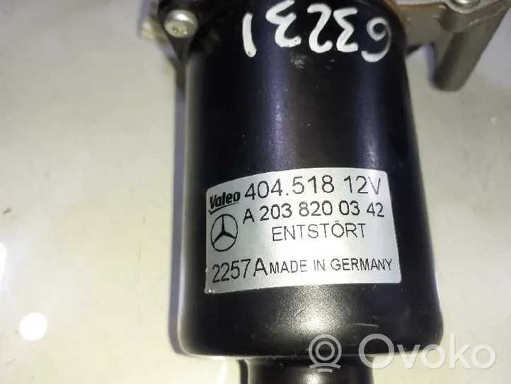Mercedes-Benz CLK A209 C209 Motor del limpiaparabrisas A2038205442