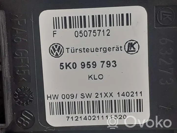 Volkswagen Golf SportWagen Alzacristalli manuale della portiera anteriore 5K0837461D