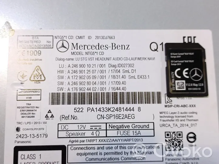 Mercedes-Benz GLA W156 Moduł / Sterownik dziku audio HiFi A2469001021