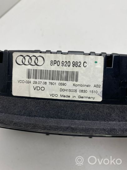 Audi A3 S3 8P Tachimetro (quadro strumenti) 8P0920982C