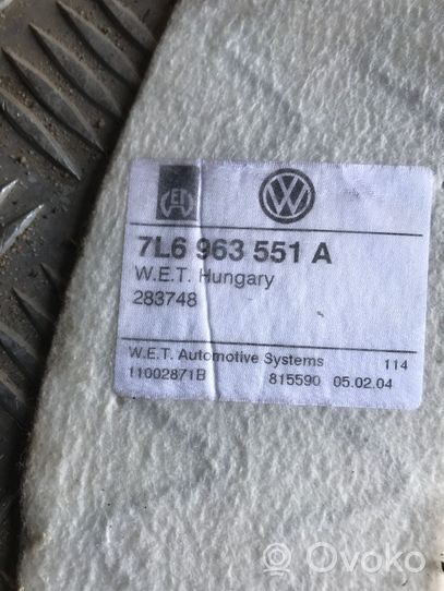 Volkswagen Touareg I Sėdynės šildymo elementas 7L6963551A