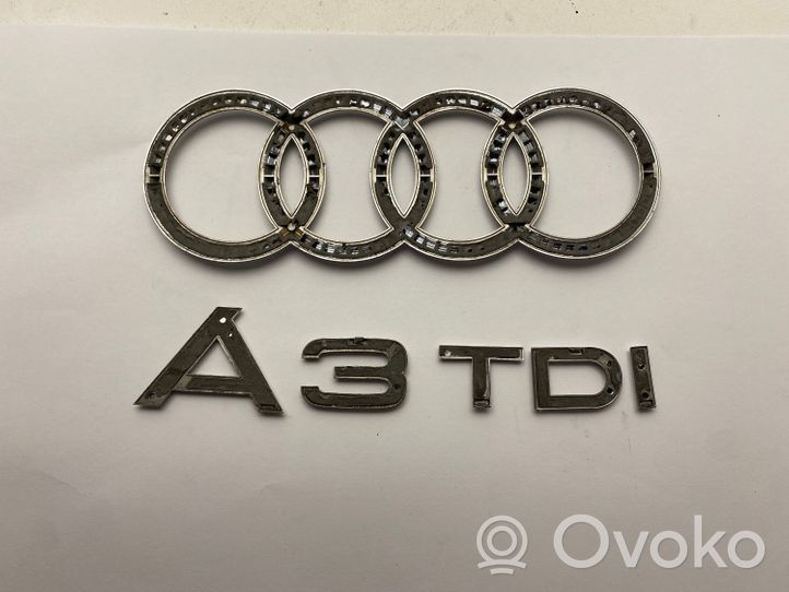 Audi A3 S3 A3 Sportback 8P Logo/stemma case automobilistiche A3