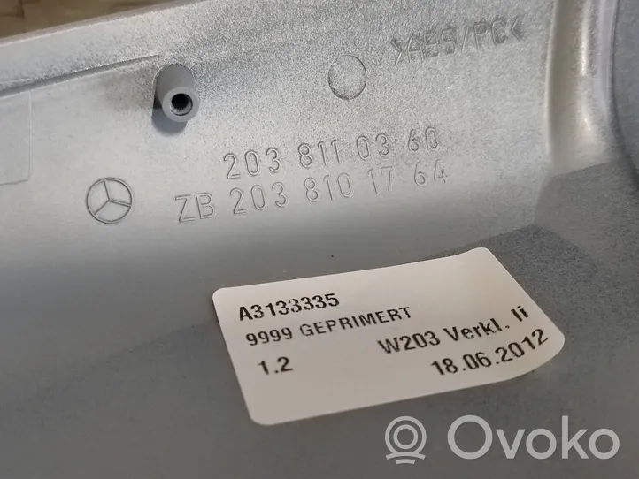 Mercedes-Benz C W203 Coque de rétroviseur A2038110360