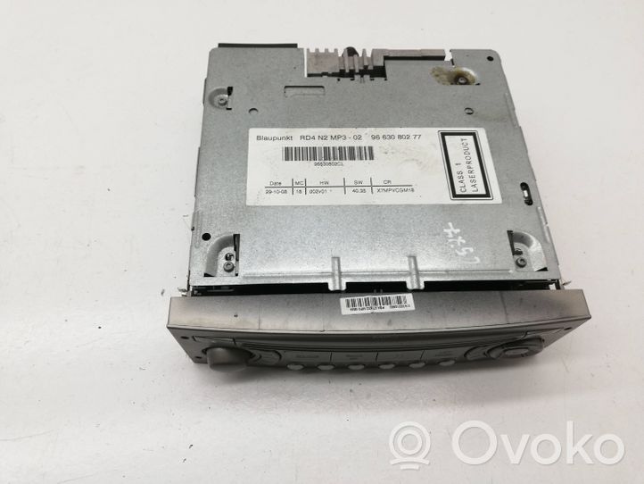 Citroen C5 Radio/CD/DVD/GPS-pääyksikkö 9663080277