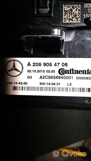 Mercedes-Benz C W205 Ilmastoinnin ohjainlaite A2059054706