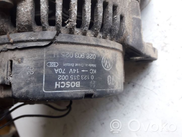 Volkswagen Vento Alternator 0123315002