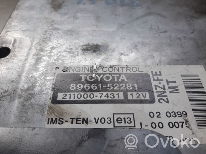 Toyota Yaris Verso Calculateur moteur ECU 8966152281