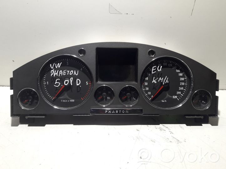 Volkswagen Phaeton Compteur de vitesse tableau de bord 3D0920882E