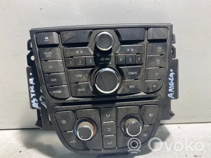 Opel Astra J Console centrale, commande de multimédia l'unité principale 13346050