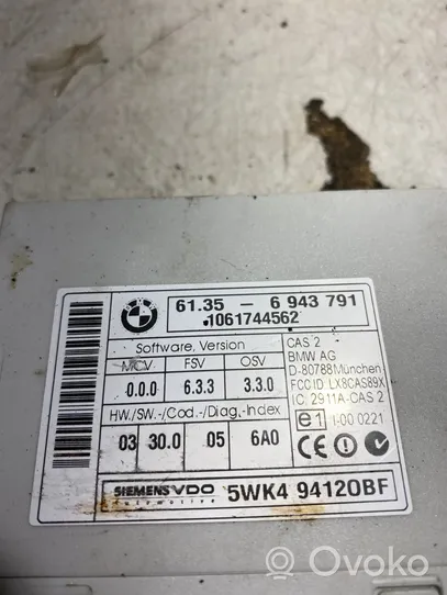 BMW 3 E90 E91 Unité de contrôle module CAS 6943791