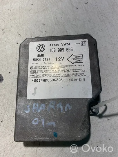 Volkswagen Sharan Gaisa spilvenu vadības bloks 1C0909605