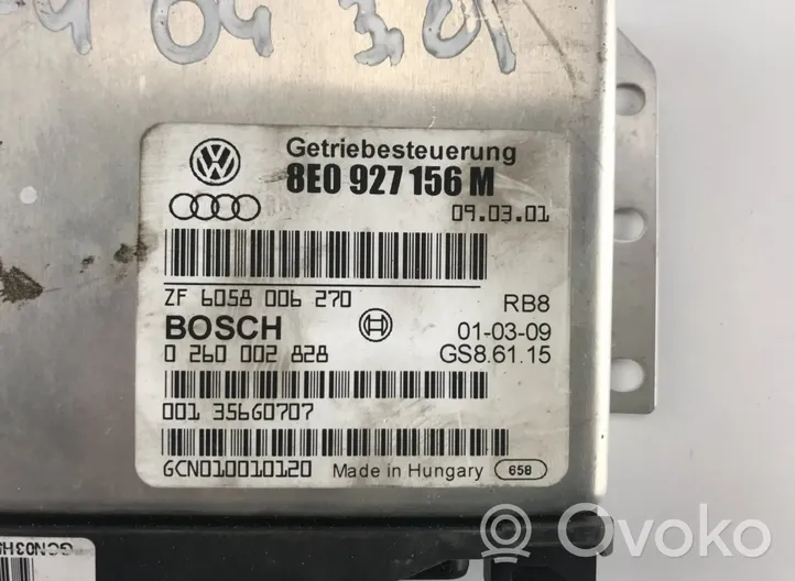 Audi A4 S4 B6 8E 8H Vaihdelaatikon ohjainlaite/moduuli ZF6058006270
