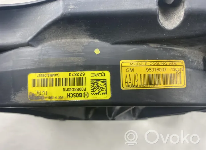 Chevrolet Aveo Jäähdyttimen jäähdytinpuhallin 95316037