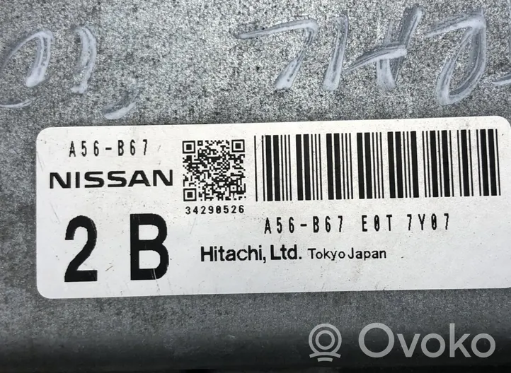 Nissan X-Trail T31 Moottorin ohjainlaite/moduuli A56-B67