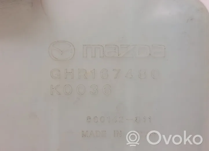 Mazda 6 Zbiornik płynu do spryskiwaczy szyby przedniej / czołowej GHR167480