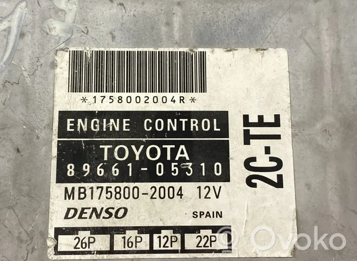 Toyota Avensis T220 Moottorin ohjainlaite/moduuli 89661-05310