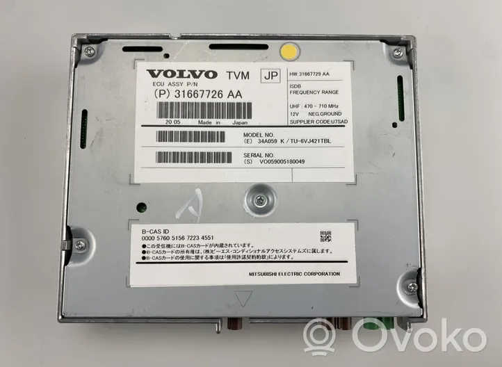 Volvo S60 Amplificateur de son 31667726AA
