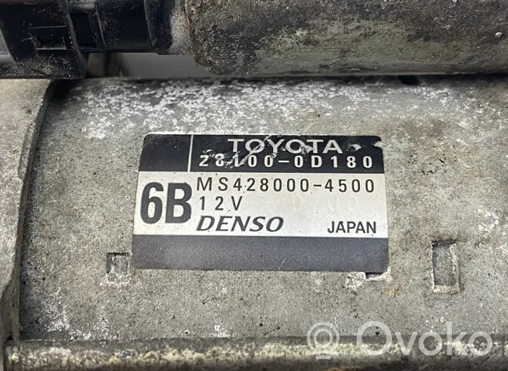 Toyota Avensis T250 Motorino d’avviamento Z8100-0D180