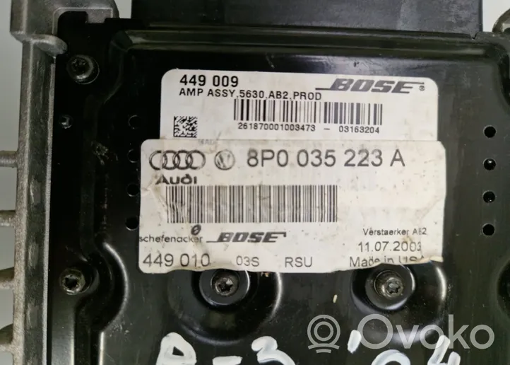 Audi A3 S3 8P Amplificateur de son 8P0035223A