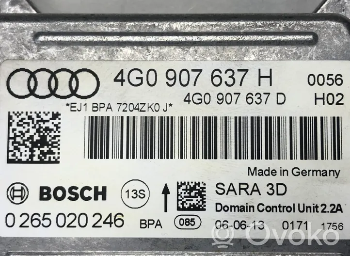 Audi A6 S6 C7 4G Sensore di imbardata accelerazione ESP 4G0907637H