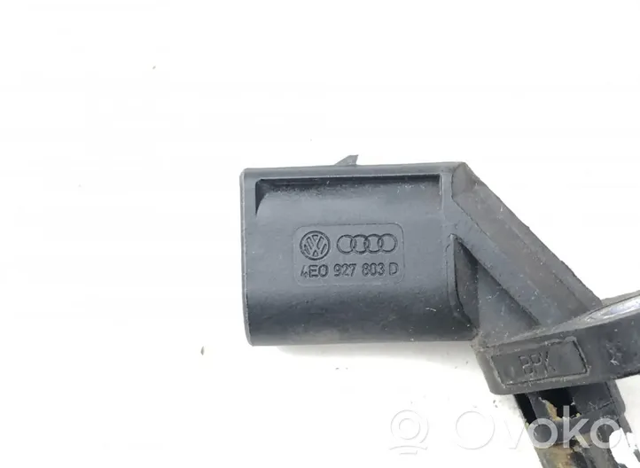 Audi A6 S6 C6 4F Sensore ABS del freno posteriore 4E0927803D