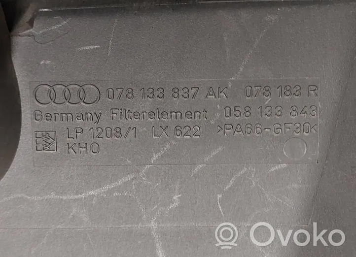 Audi A6 S6 C5 4B Boîtier de filtre à air 078133837AK