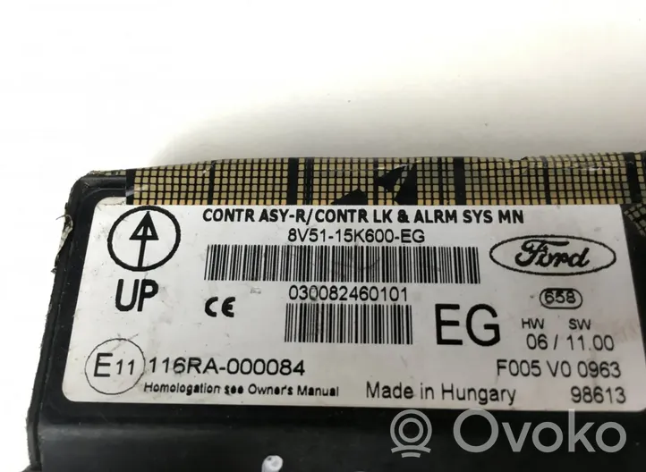 Ford Fiesta Sterownik / Moduł alarmu 8V5115K600EG