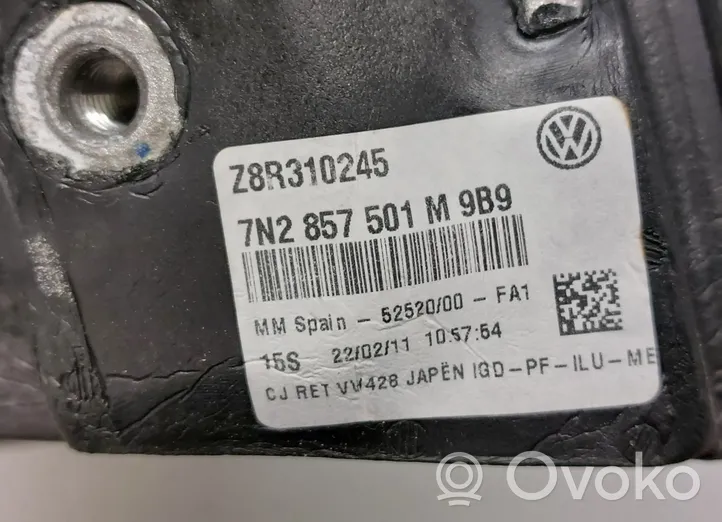 Volkswagen Sharan Specchietto retrovisore elettrico portiera anteriore 7N2857507L