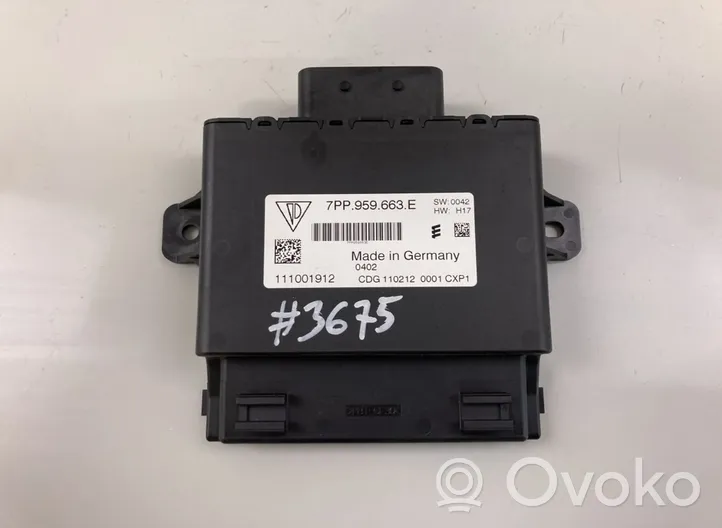 Volkswagen Touareg II Module de contrôle de batterie 7PP959663E