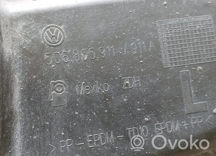 Volkswagen Jetta VI Pare-boue passage de roue avant 5C6805911