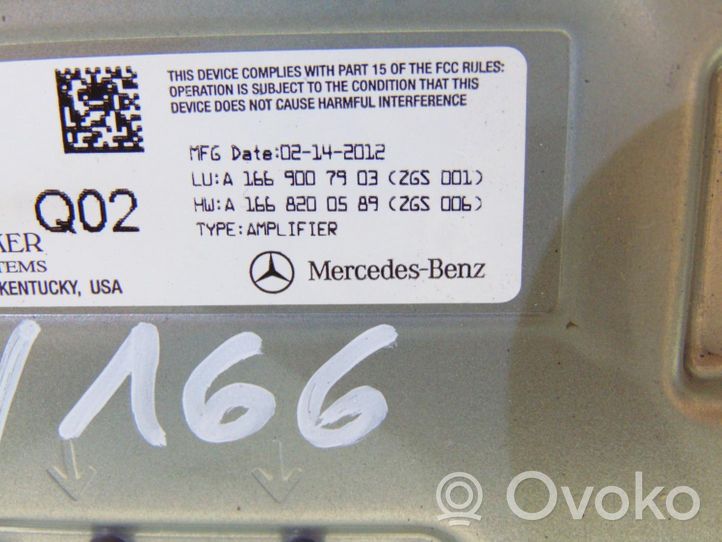 Mercedes-Benz ML AMG W166 Amplificateur de son 