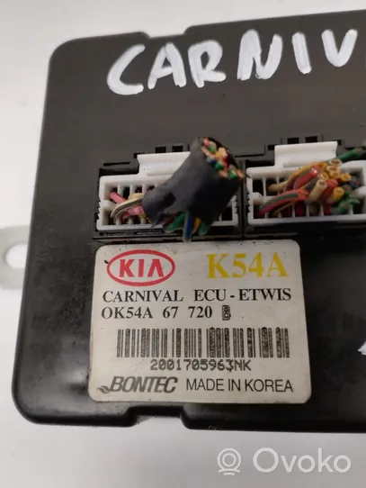 KIA Carnival Alarm control unit/module OK54A67720