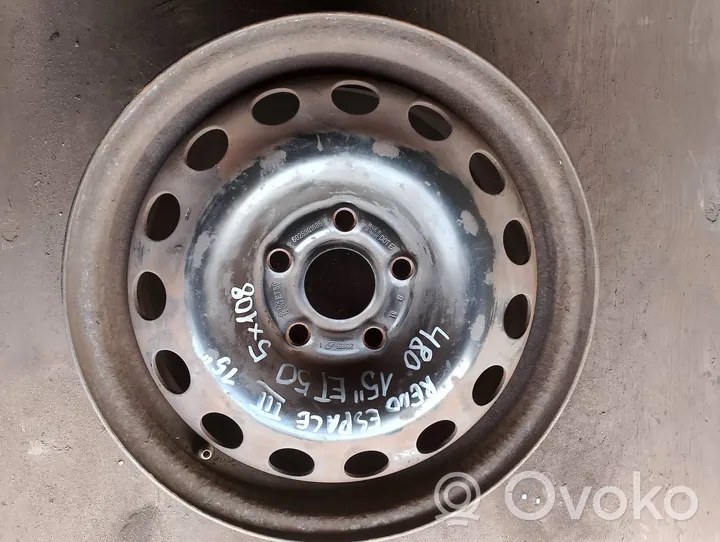 Renault Espace III R15 steel rim 