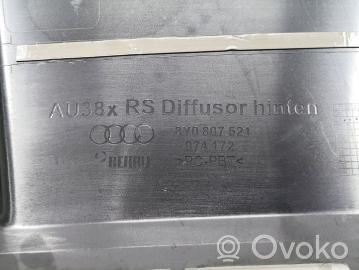 Audi RS3 8Y Rivestimento della parte inferiore del paraurti posteriore 8Y0807521