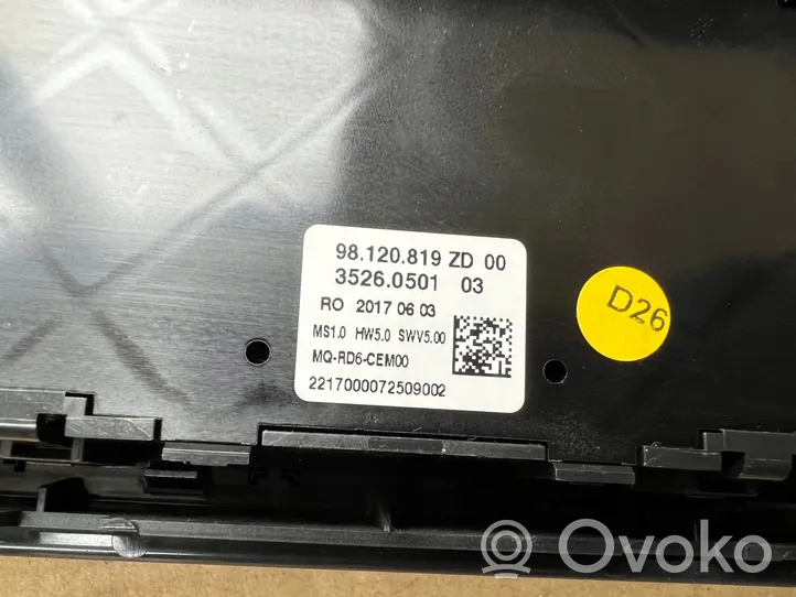 Toyota Proace Unità principale autoradio/CD/DVD/GPS 981375988000