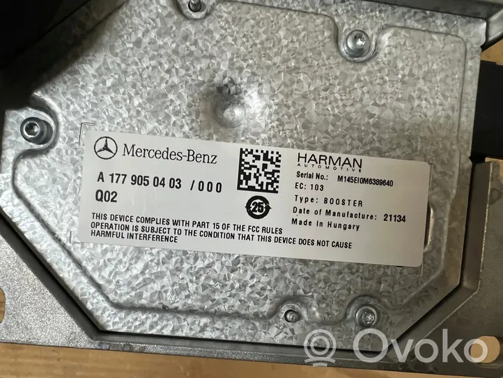 Mercedes-Benz CLA C118 X118 Amplificateur de son A1779050403